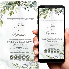 Convite de casamento interativo casamento digital